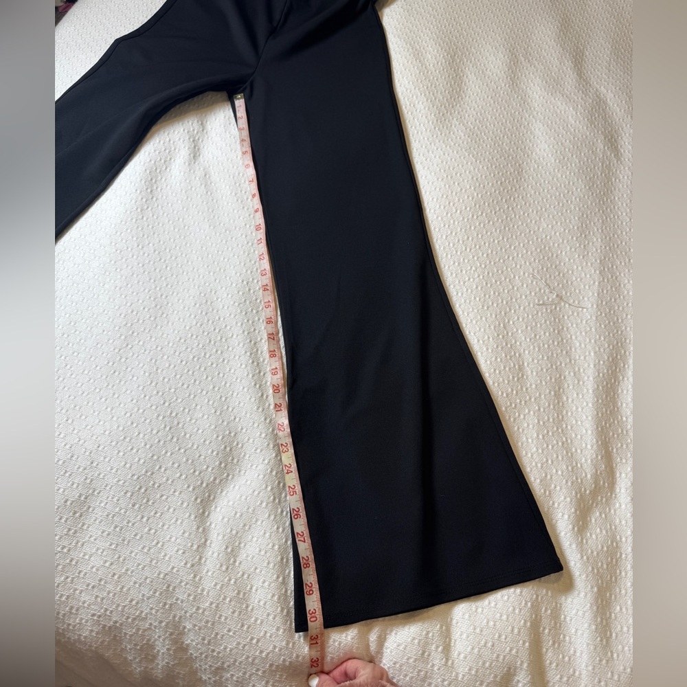 Black high waisted flare pants large NWT Love Tree - Picture 12 of 12